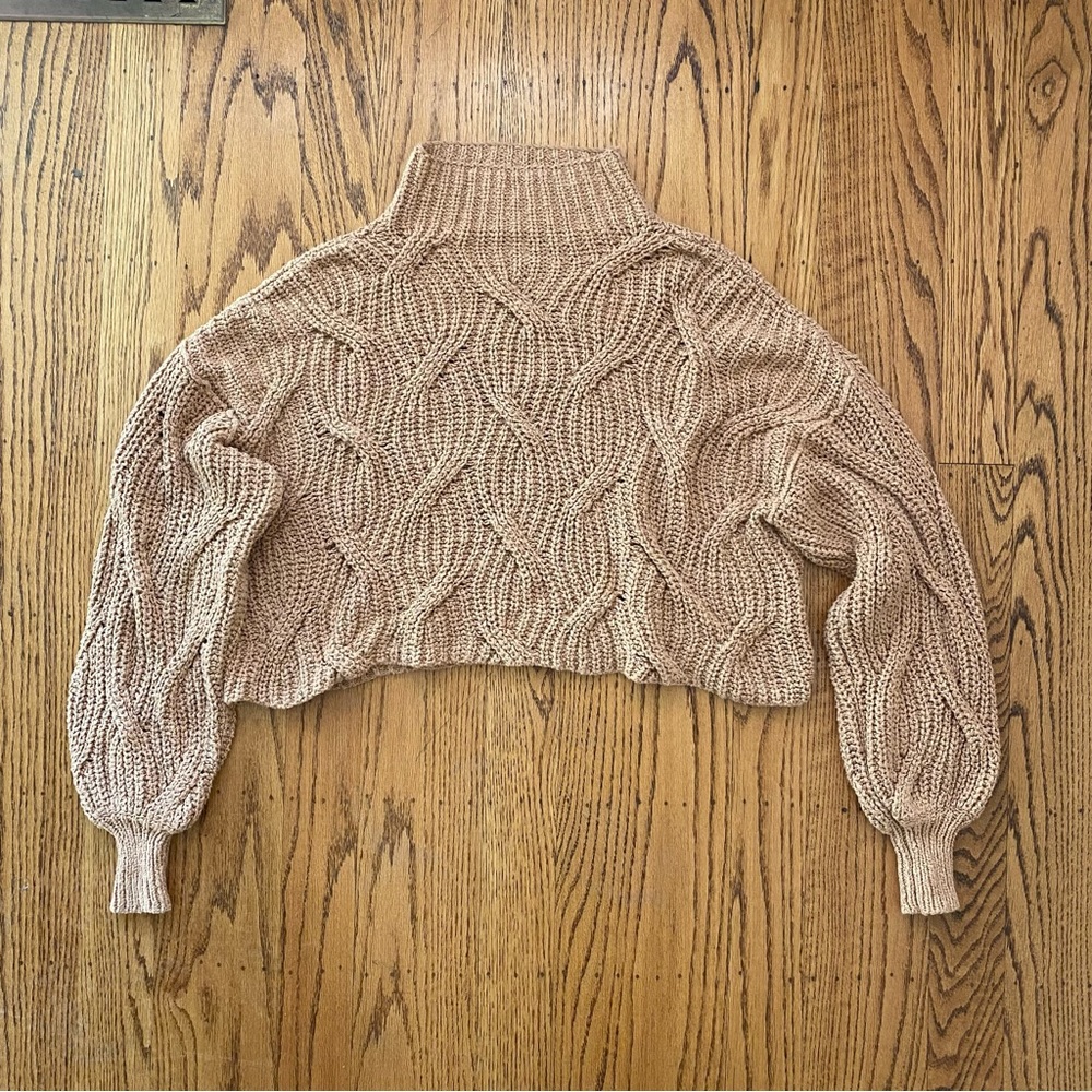 Free People Seasons Change Sweater Size S in Almond - Picture 5 of 13